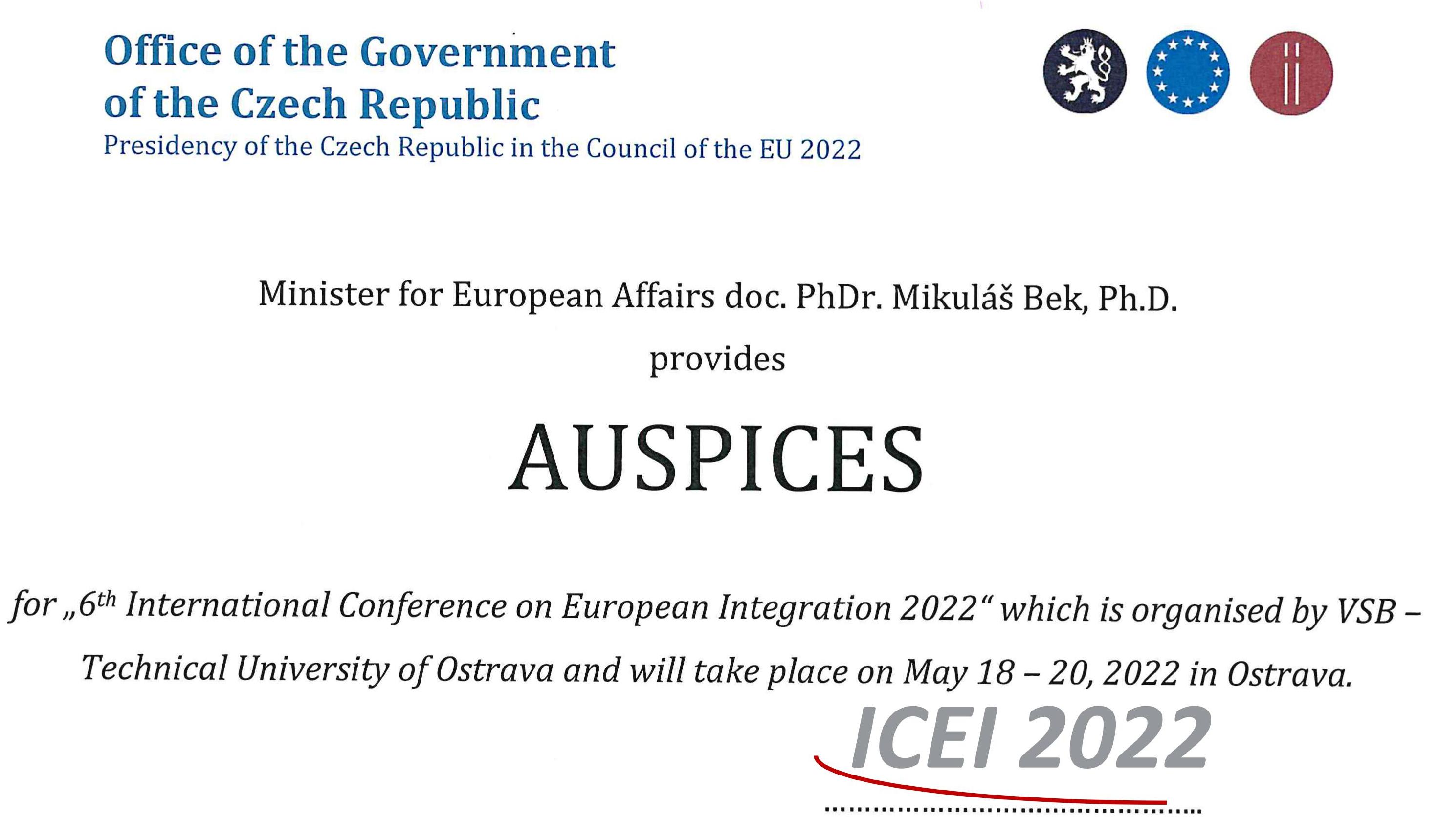 ICEI 2022_Záštita Bek